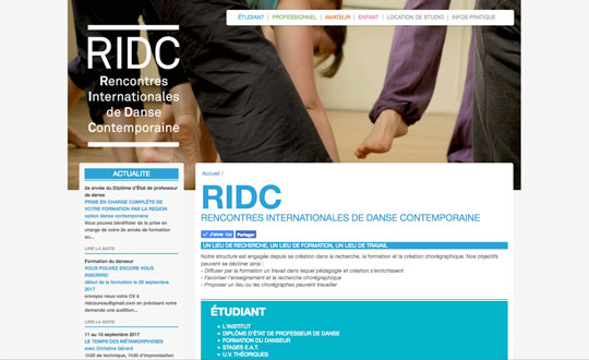 rencontres internationales de danse contemporaine ridc
