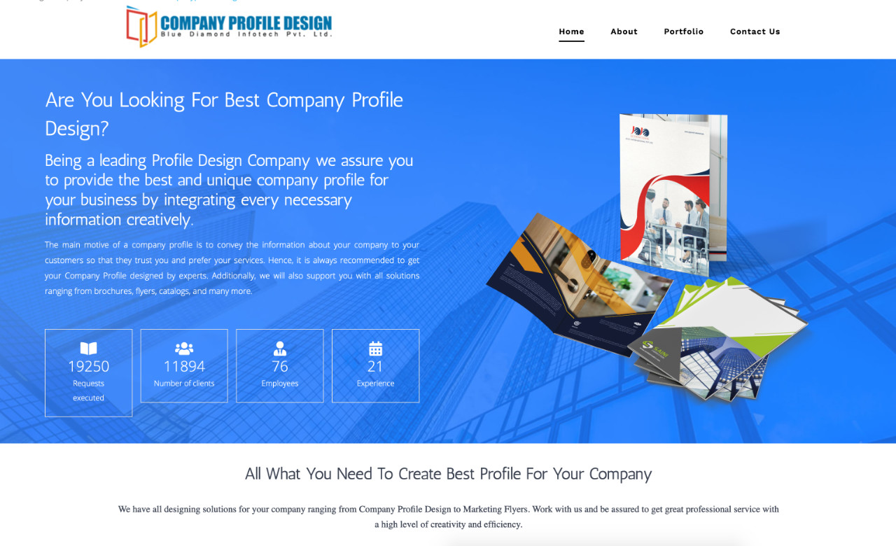 company profile design