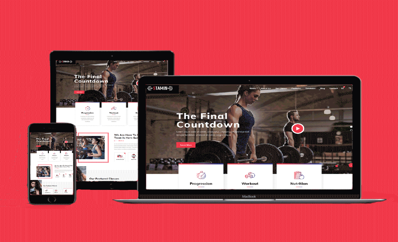 Stamin Fitness and Gym WordPress Theme