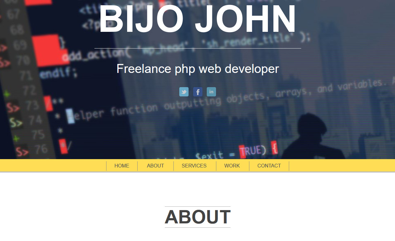 Bijo John Freelance PHP web developer