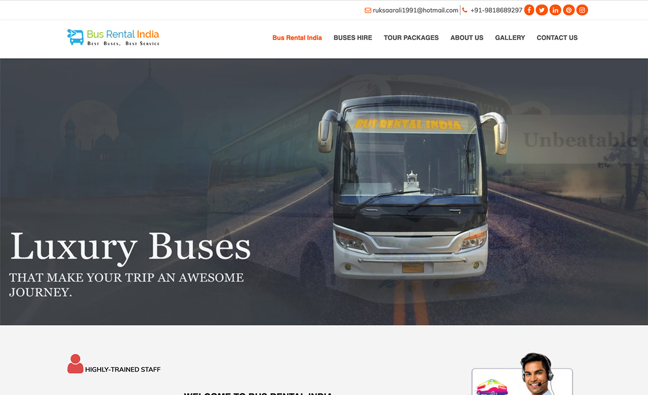 Bus rentalIndia