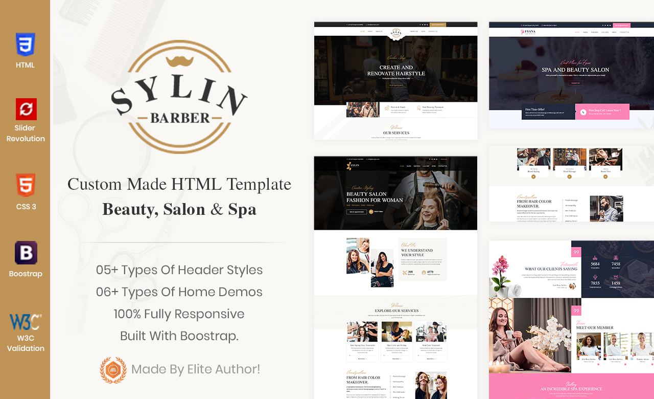 Sylin Beauty Salon and Spa HTML Template