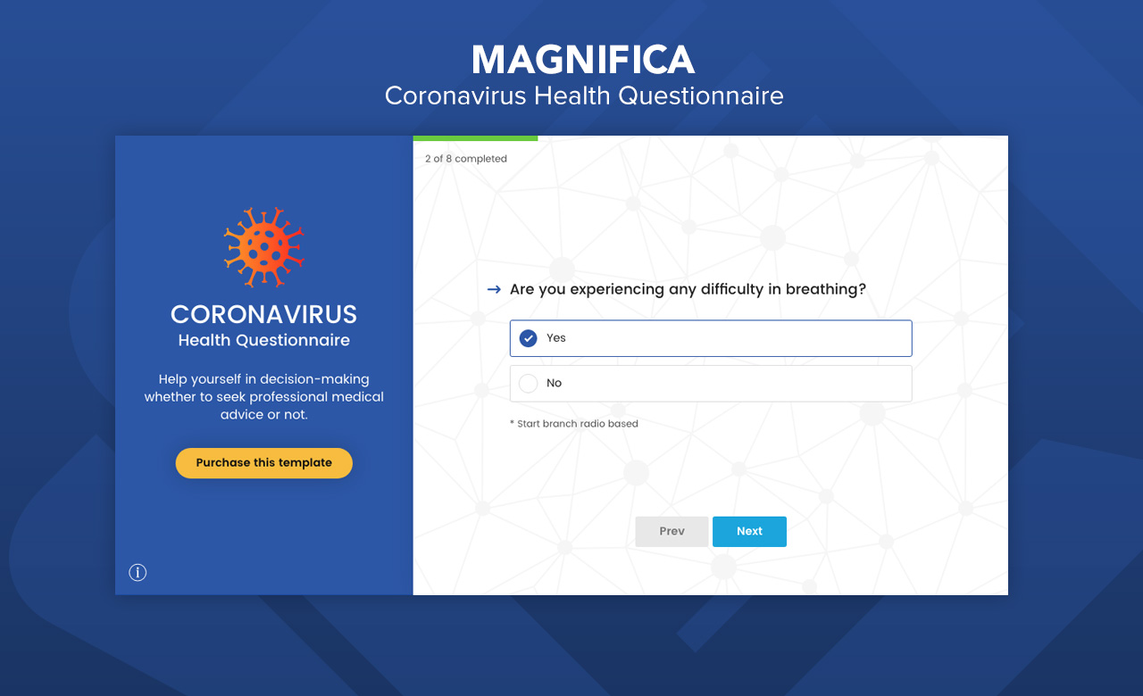 Magnifica Questionnaire Form Wizard