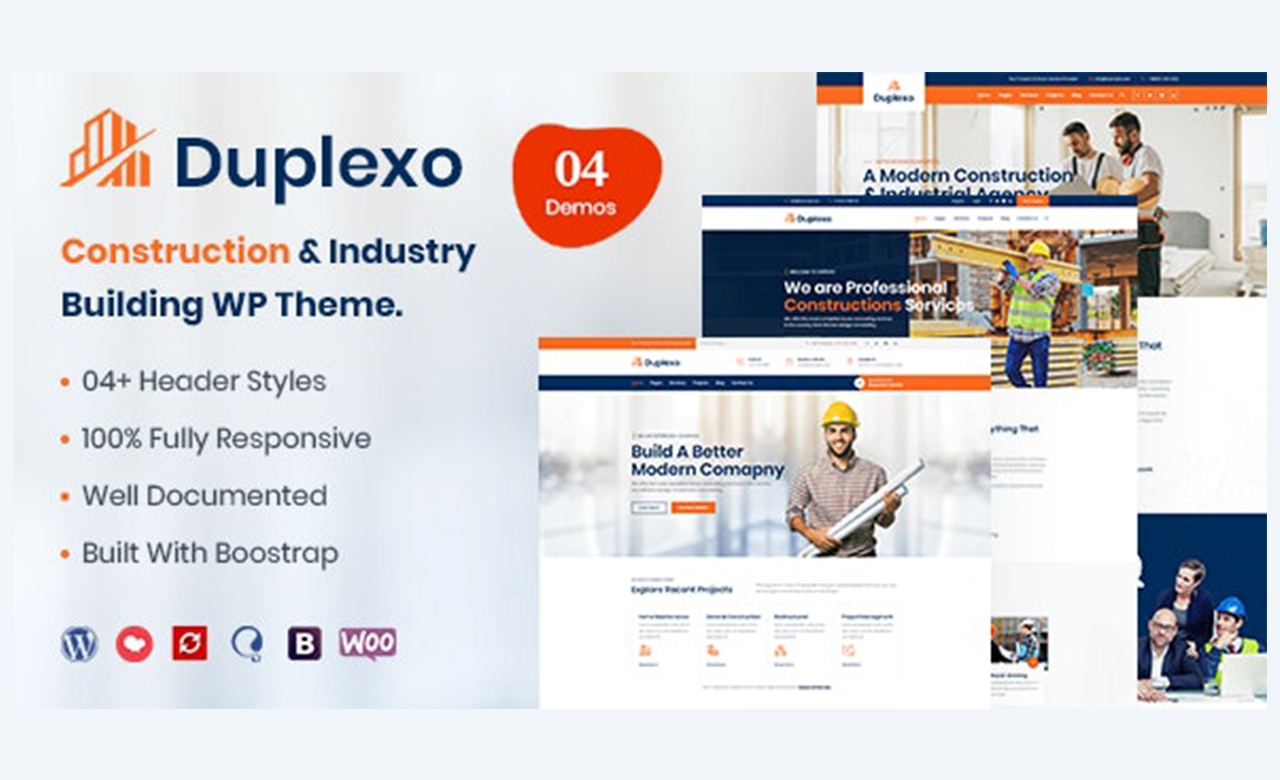 Duplexo Construction Renovation WordPress Theme