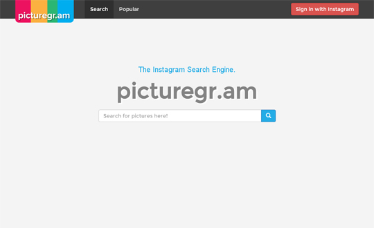 Picturegr Instagram Search Engine