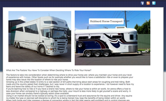 Horse transporters