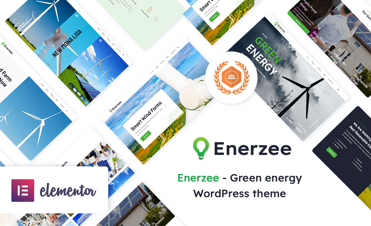 Enerzee Renewable Energy WordPress Theme