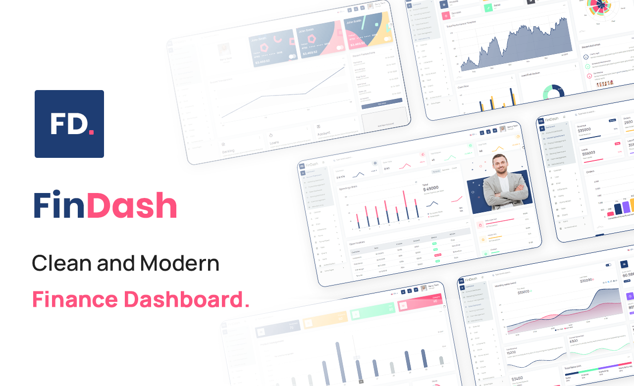 FinDash Clean and Modern Finance Dashboard