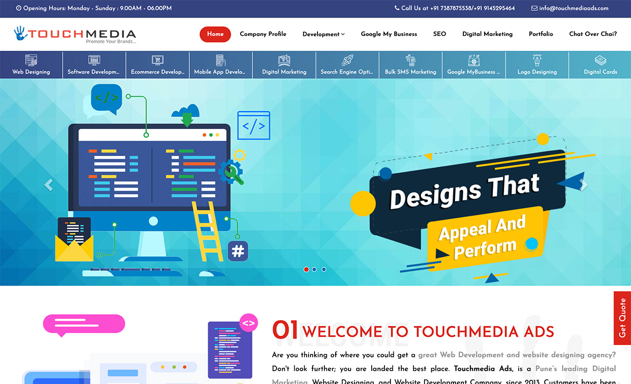 Touchmedia ads