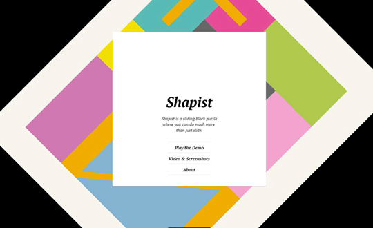 Shapist puzzle game