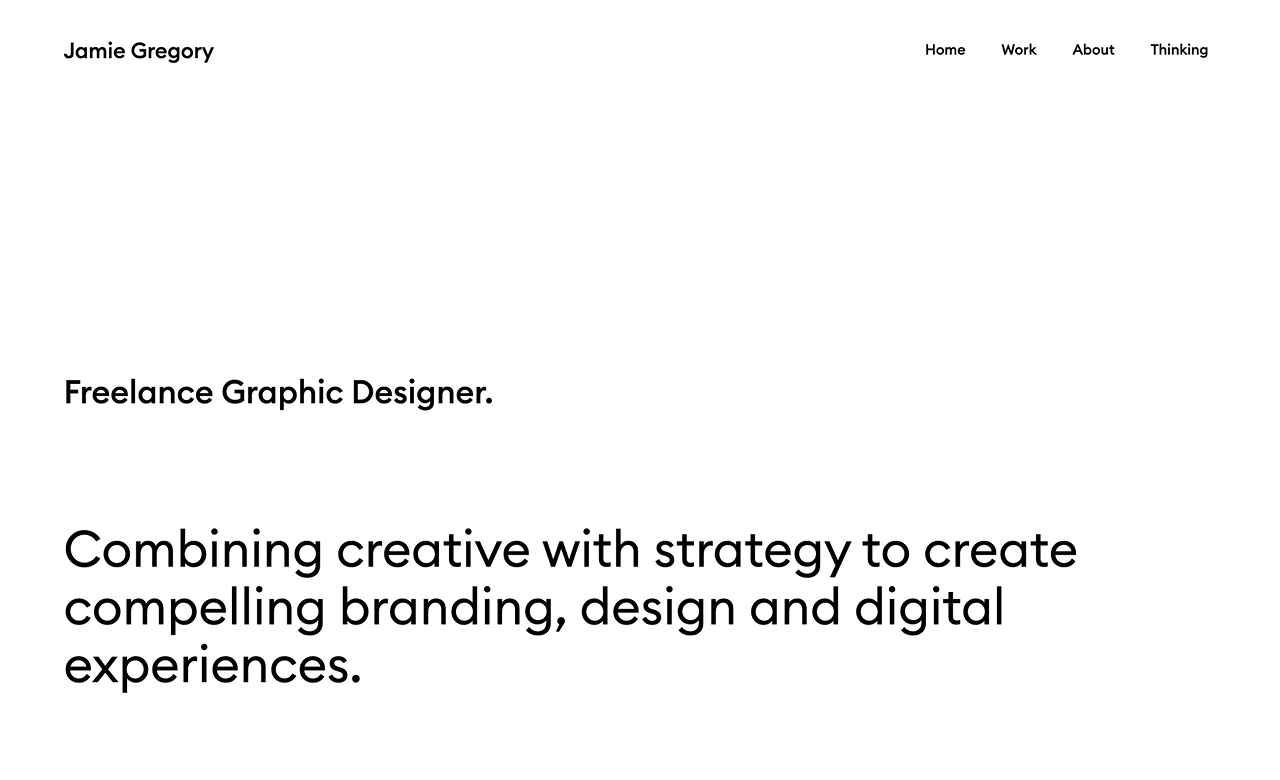 Jamie Gregory Freelance Graphic Designer