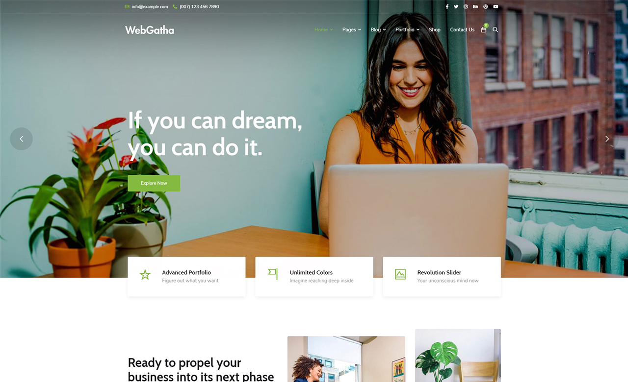WebGatha Multipurpose WordPress Theme