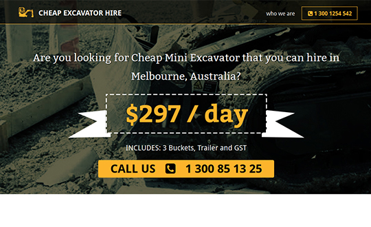 Melbournes Affordable Mini Excavator Rental