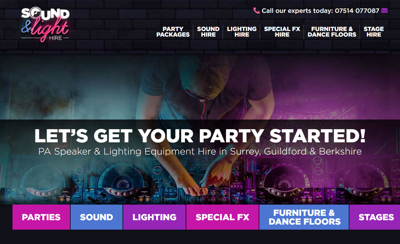 Sound and Light Hire Surrey