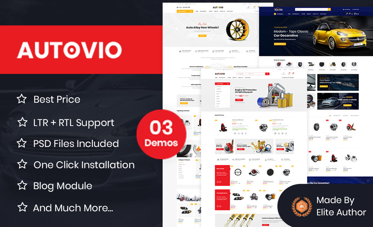 Autovio OpenCart Theme