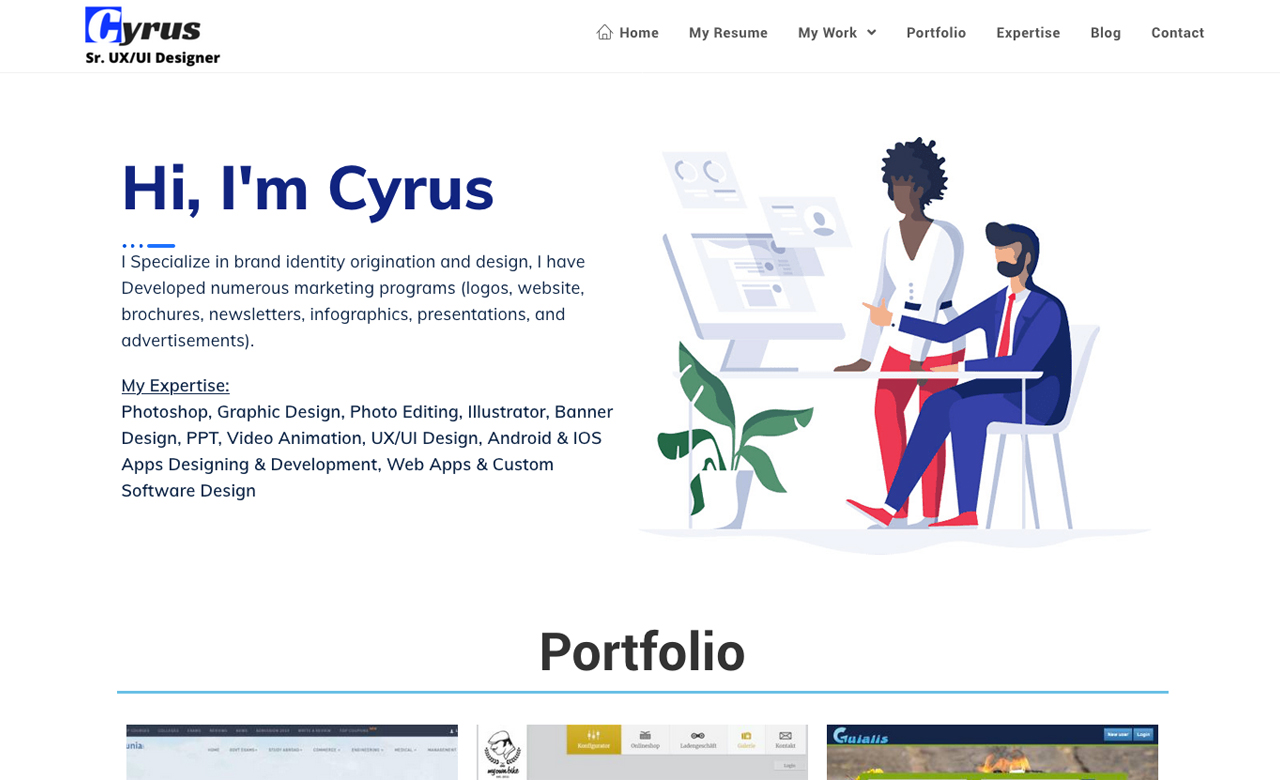 Cyrus UI UX Designer