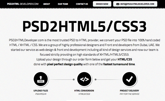 PSD2HTML Developer