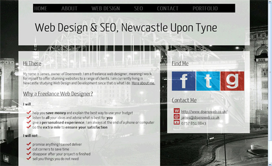 Disenoweb Web Design Newcastle and SEO Newcastle