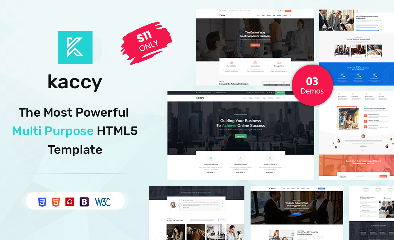 Kaccy Services MultiPurpose HTML Template