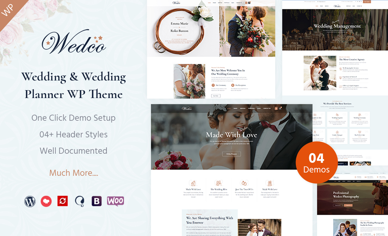 WedCo Wedding WordPress Theme