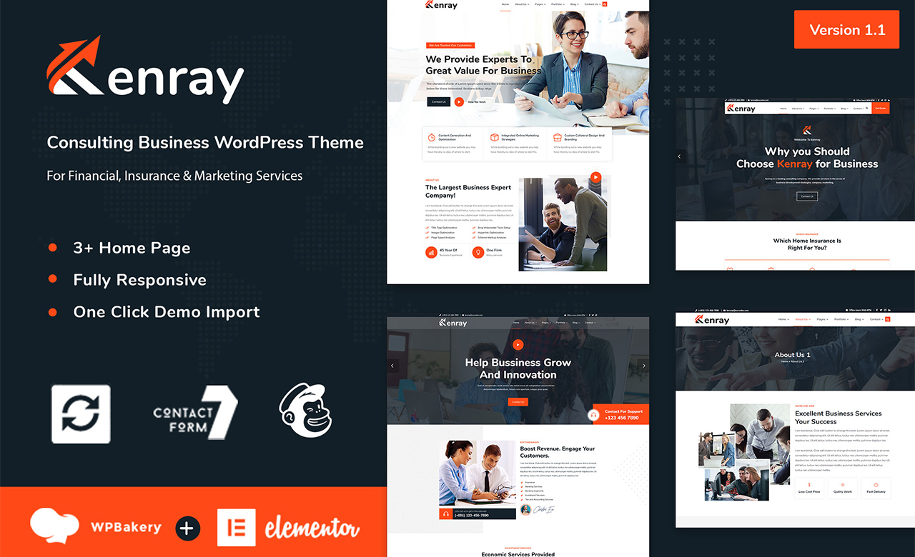 Kenray Consulting Business WordPress Theme