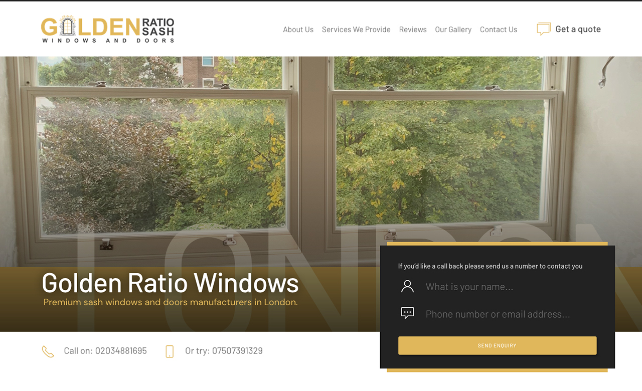 Golden Ratio Windows