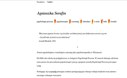 Agnieszka Serafin psychotherapy