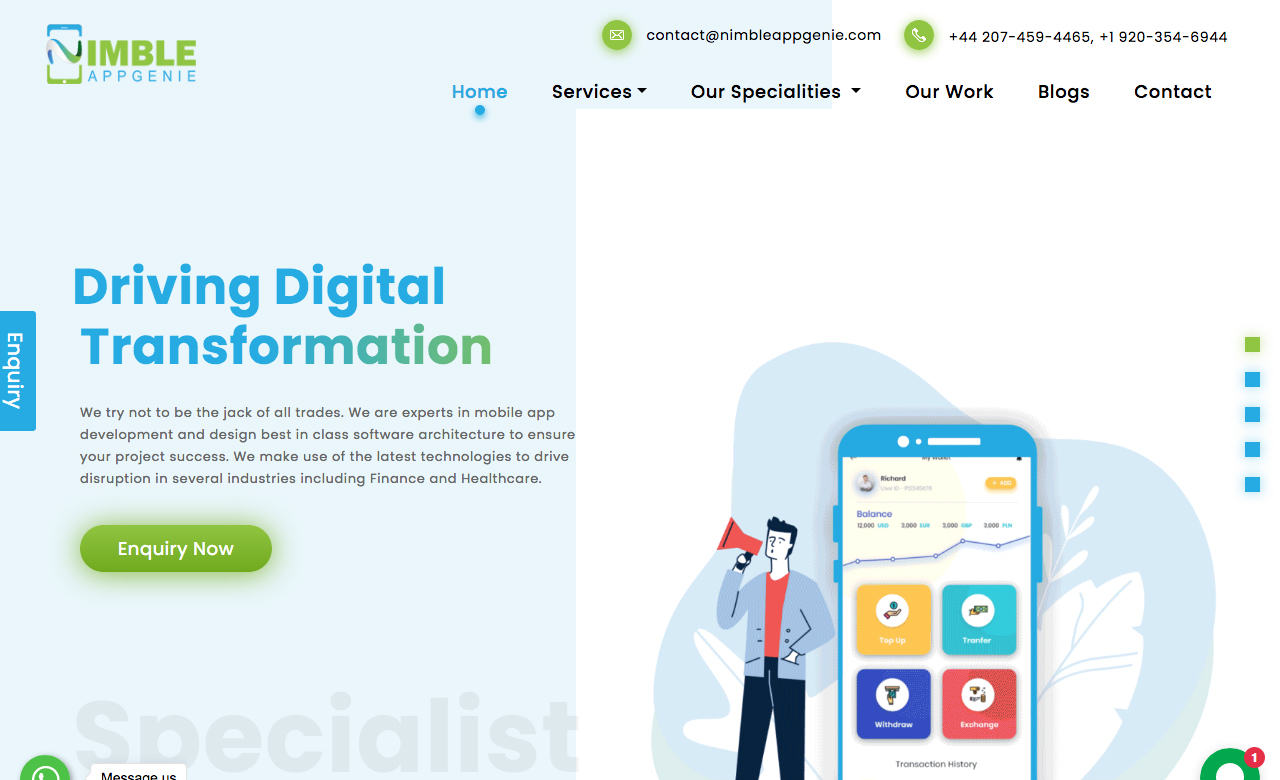 Nimble Appgenie LLP,Best CSS, Website Gallery, CSS Galleries, Best CSS ...