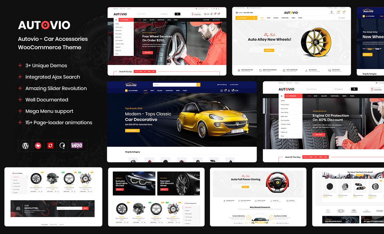 Autovio Car Accessories WooCommerce Theme