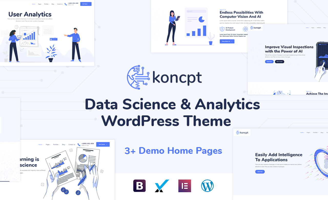 koncpt Data Science Analytics WordPress Theme