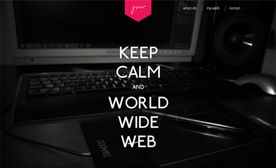 Keep calm and world wide web