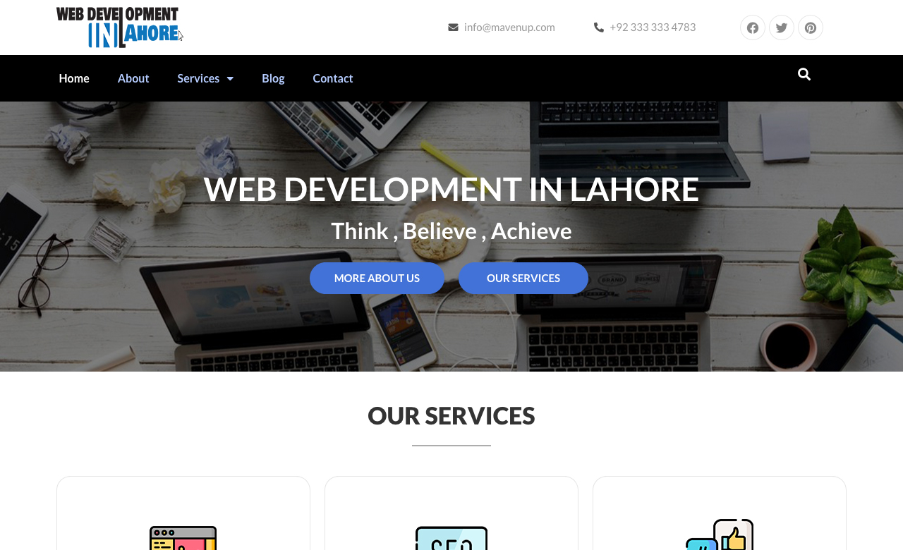 Web Development in Lahore