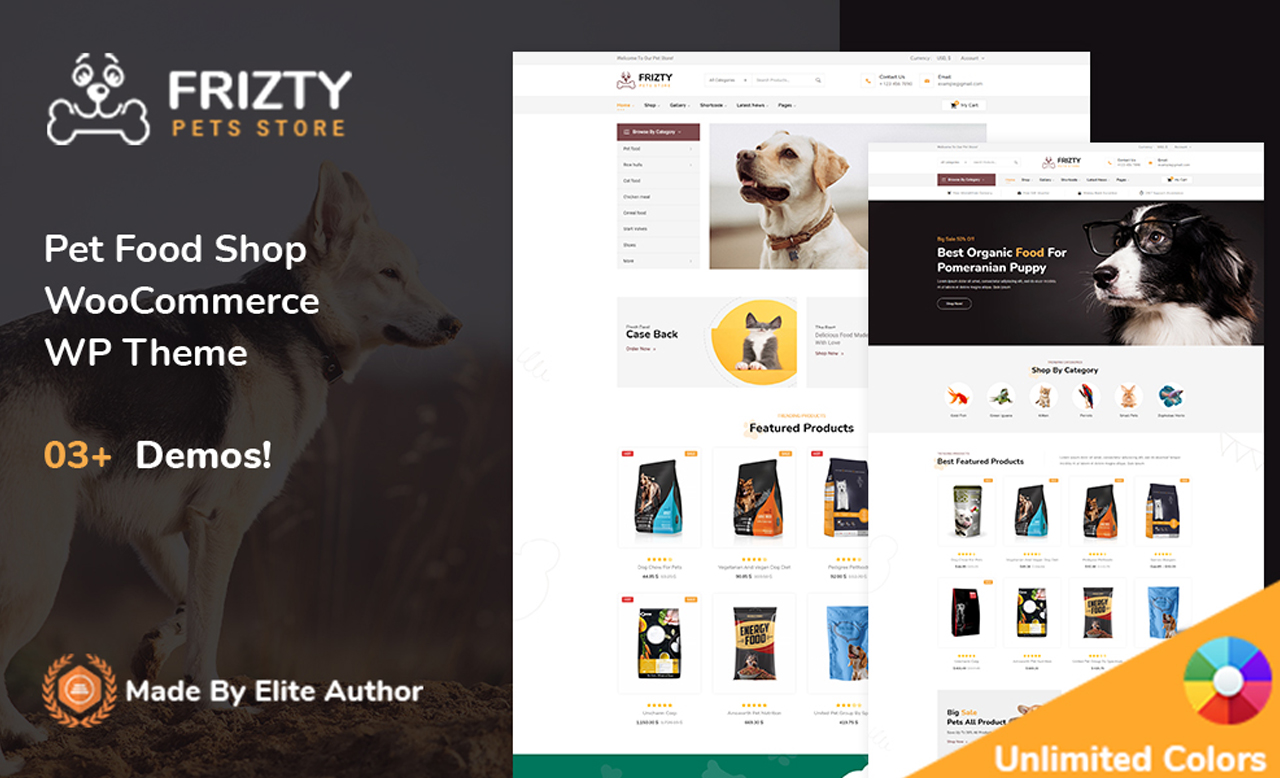 Frizty Pet Shop WooCommerce Theme