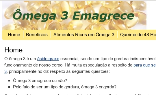 Omega 3 Emagrece