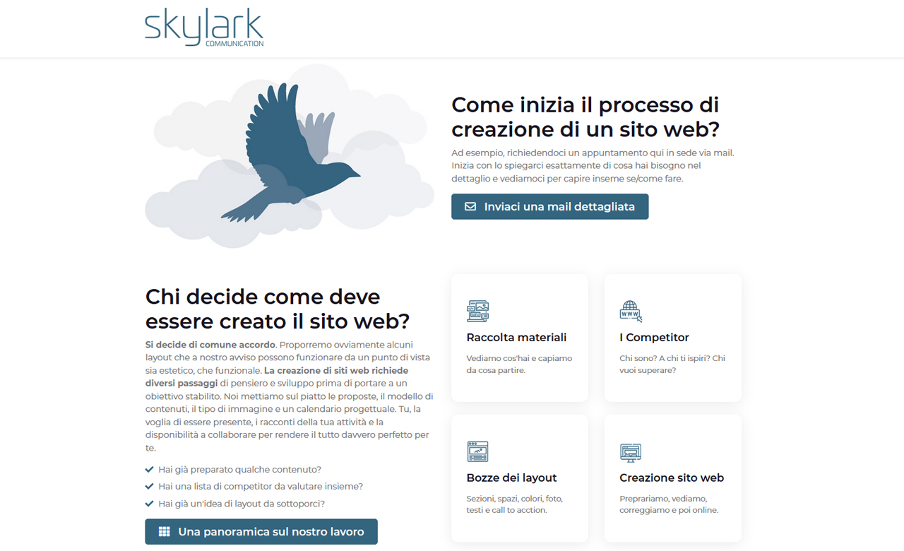Creazione siti web Skylark