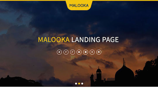 Malooka Landing Page
