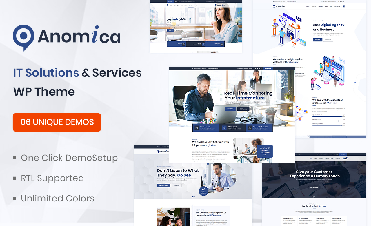 Anomica IT Solutions and Services WordPress Theme