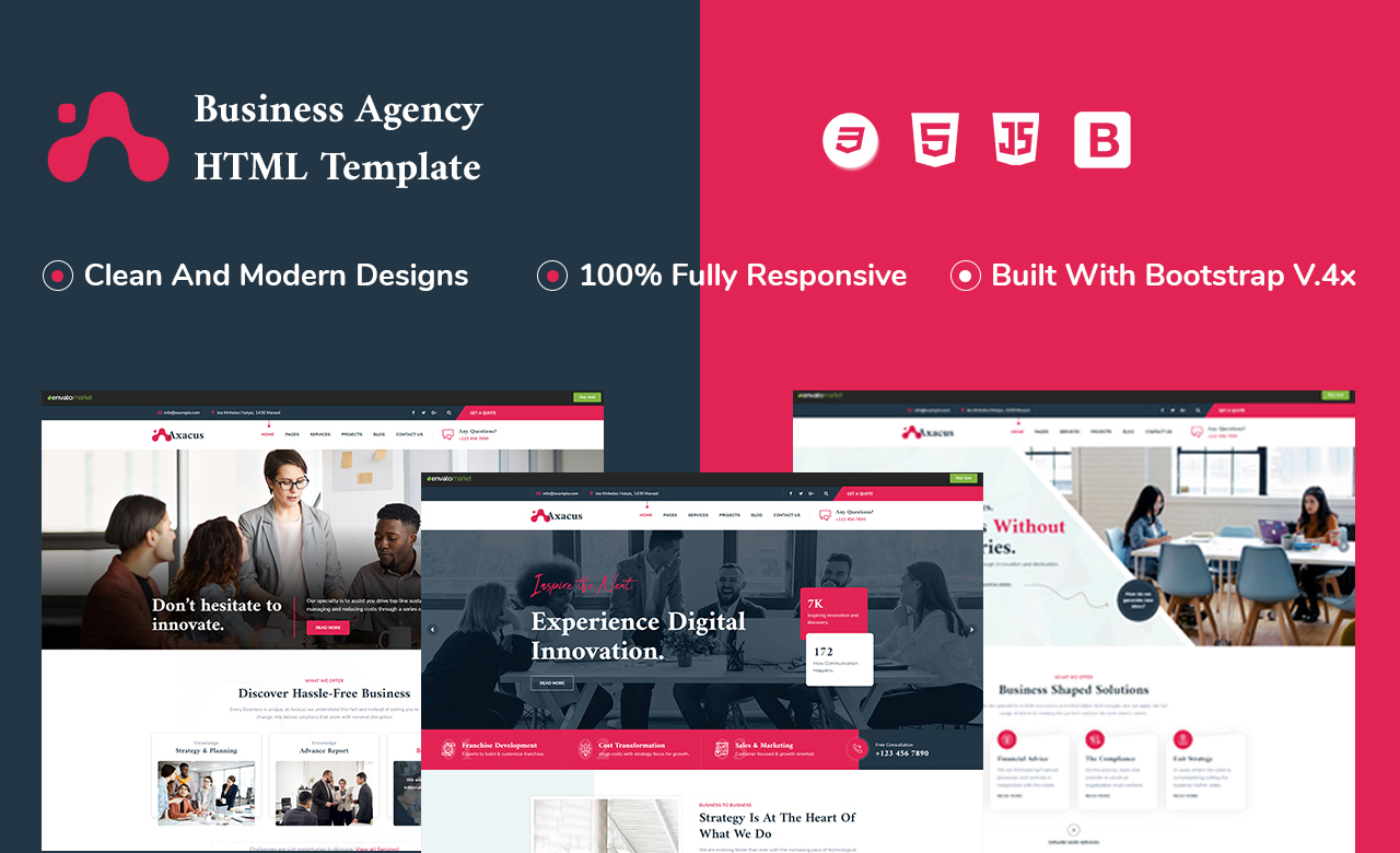 Axacus Business Agency HTML Template