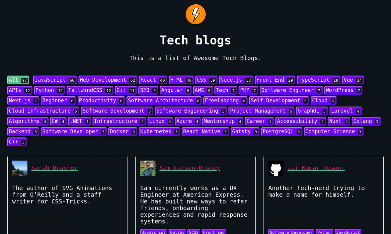 Tech Blogs