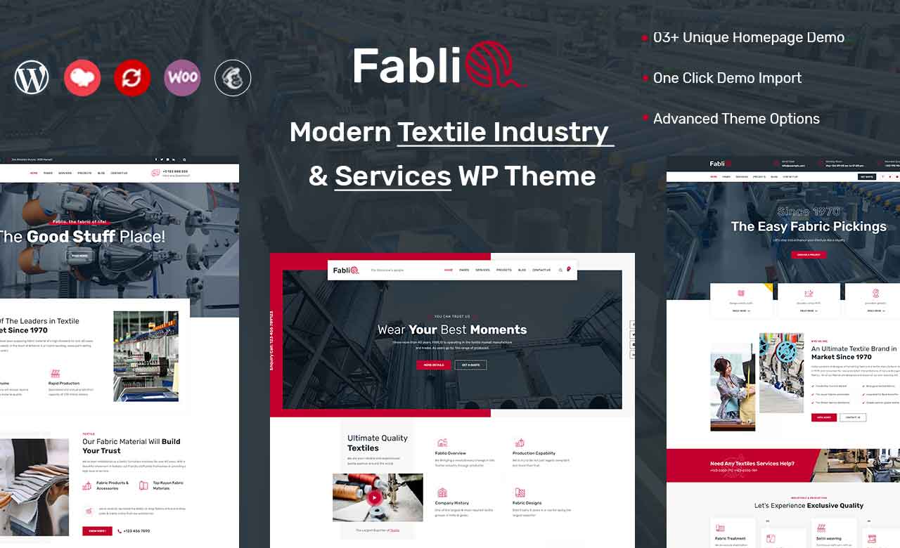 Fablio Textile Industry HTML5 Template