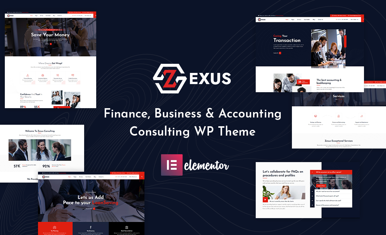 Zexus Accounting and Consulting Business WordPress Theme