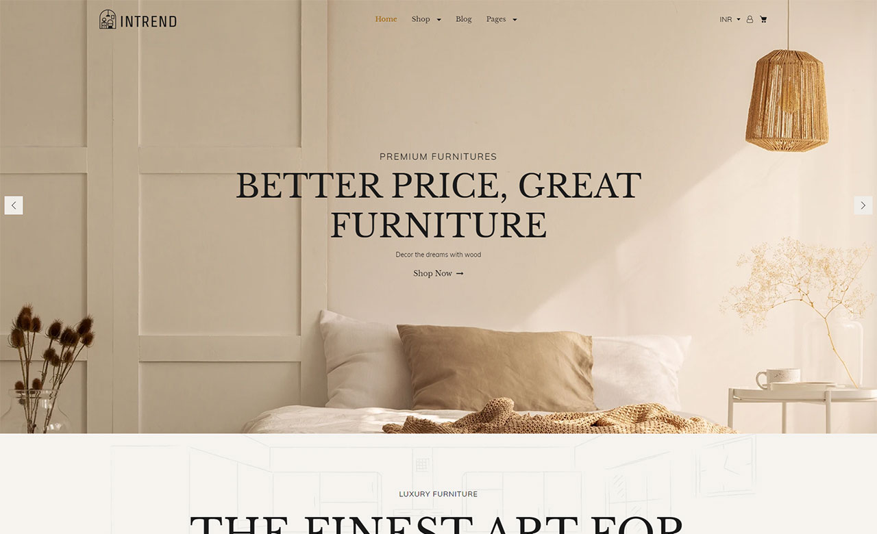 Intrend Interior Decor Shop Shopify Theme