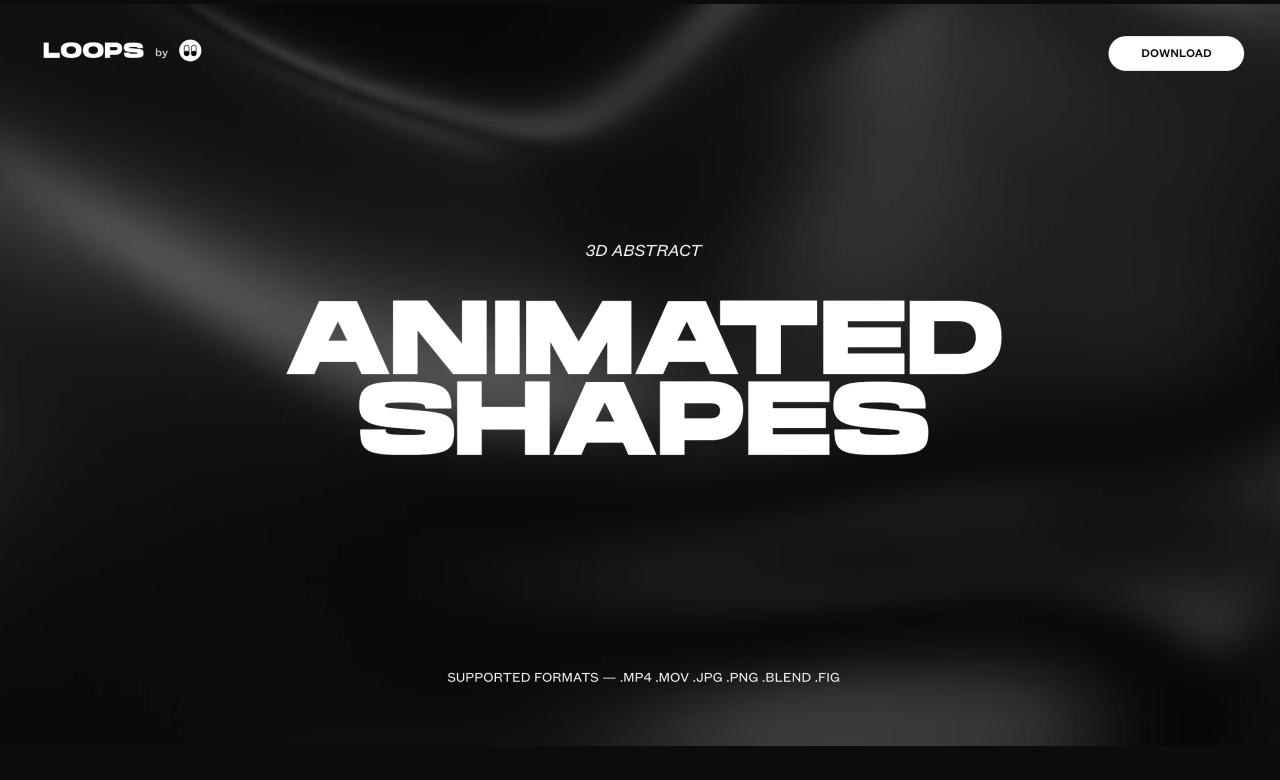 3D ANIMATED ABSTRACT SHAPES