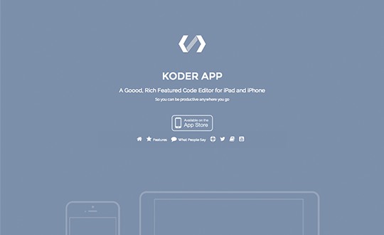 Koder App Code Editor iPad and iPhone