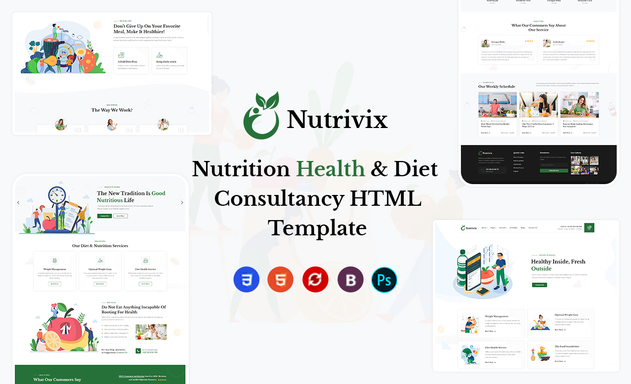 Nutrivix Nutrition Consultancy HTML Template