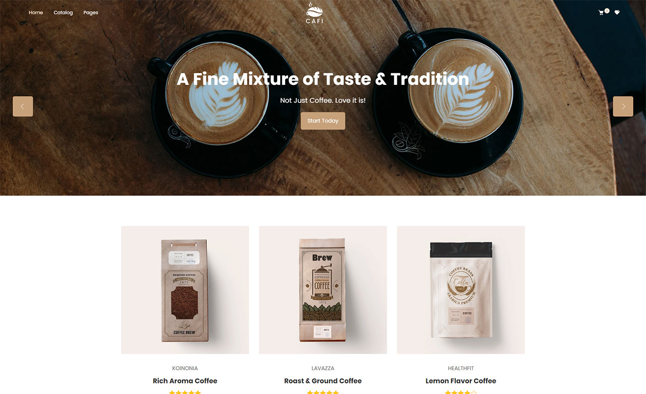 Cafi Coffee Shops Cafes Responsive Shopify Theme