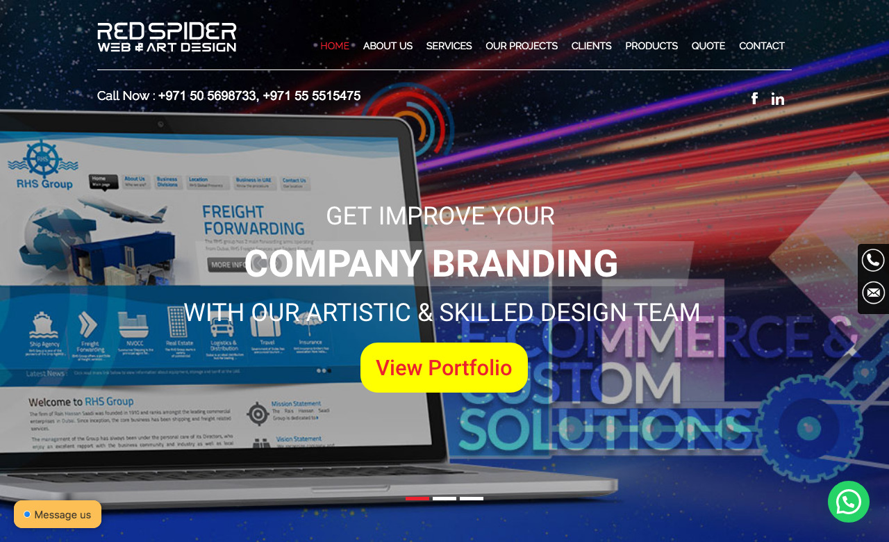 RedSpider Web and Art Design