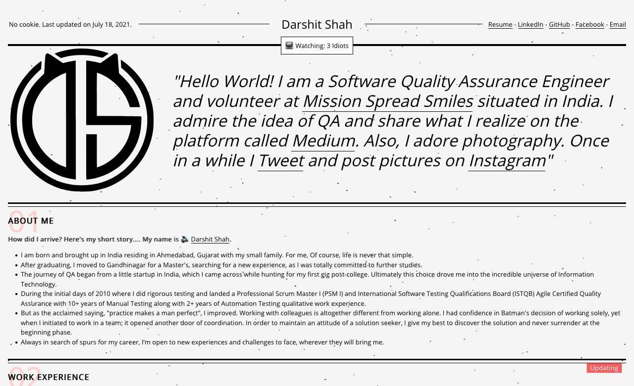 Darshit Shah Portfolio