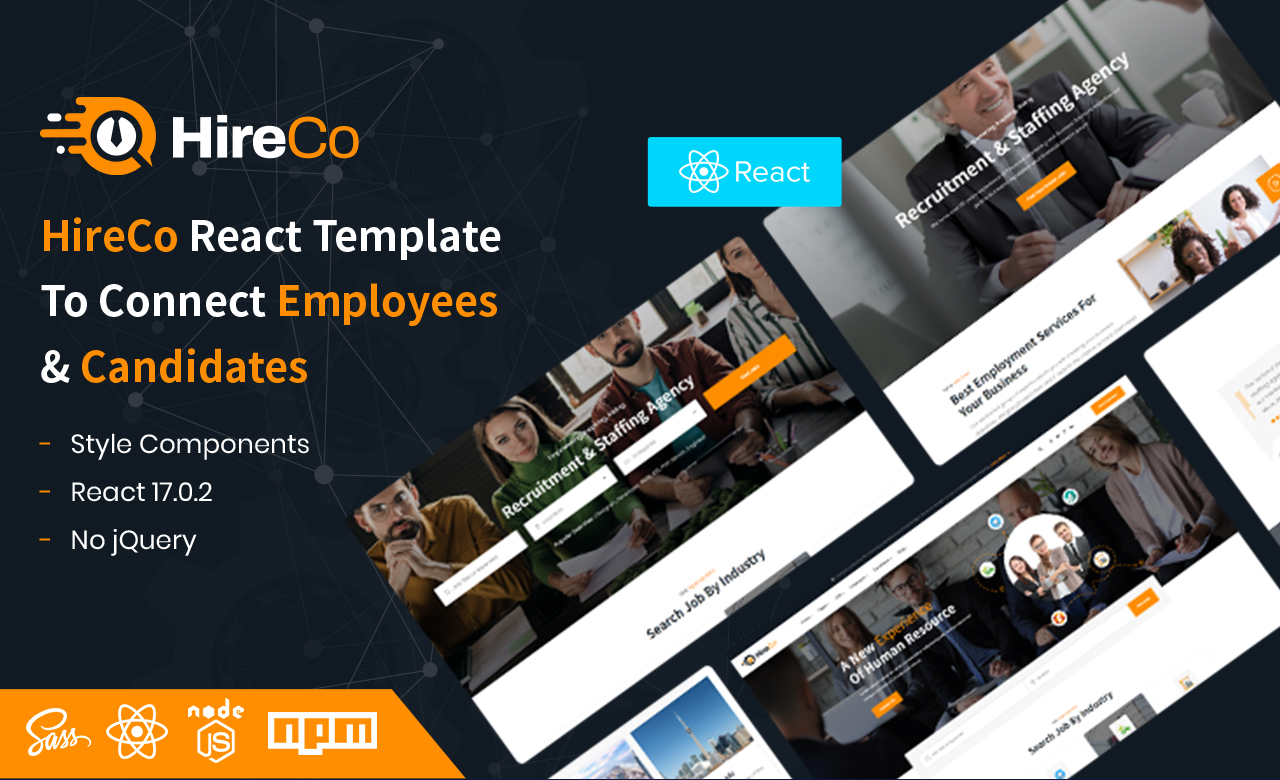 HireCo Recruitment Services React Template