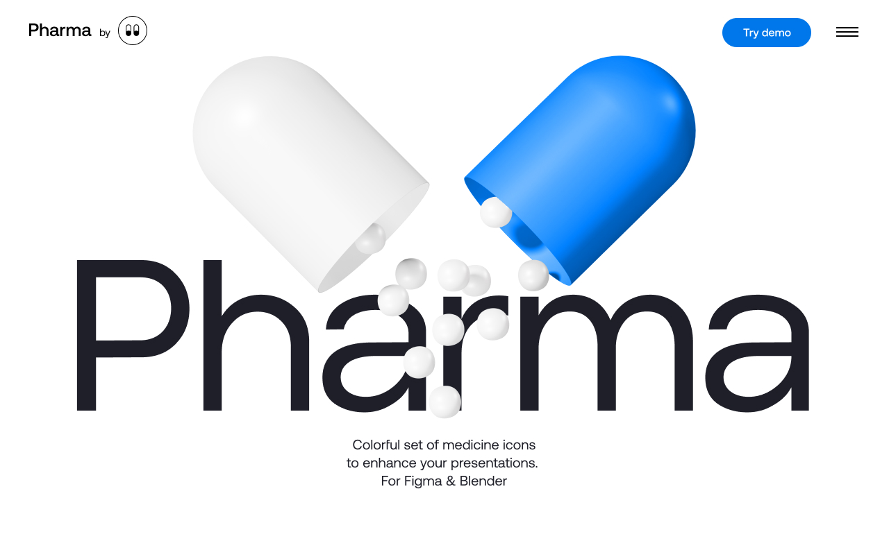 3d pharmacy icons